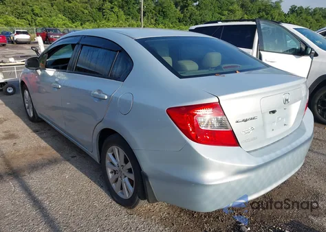 2012 Honda Civic Ex z USA, uszkodzony, nr VIN 2HGFB2F81CH516334